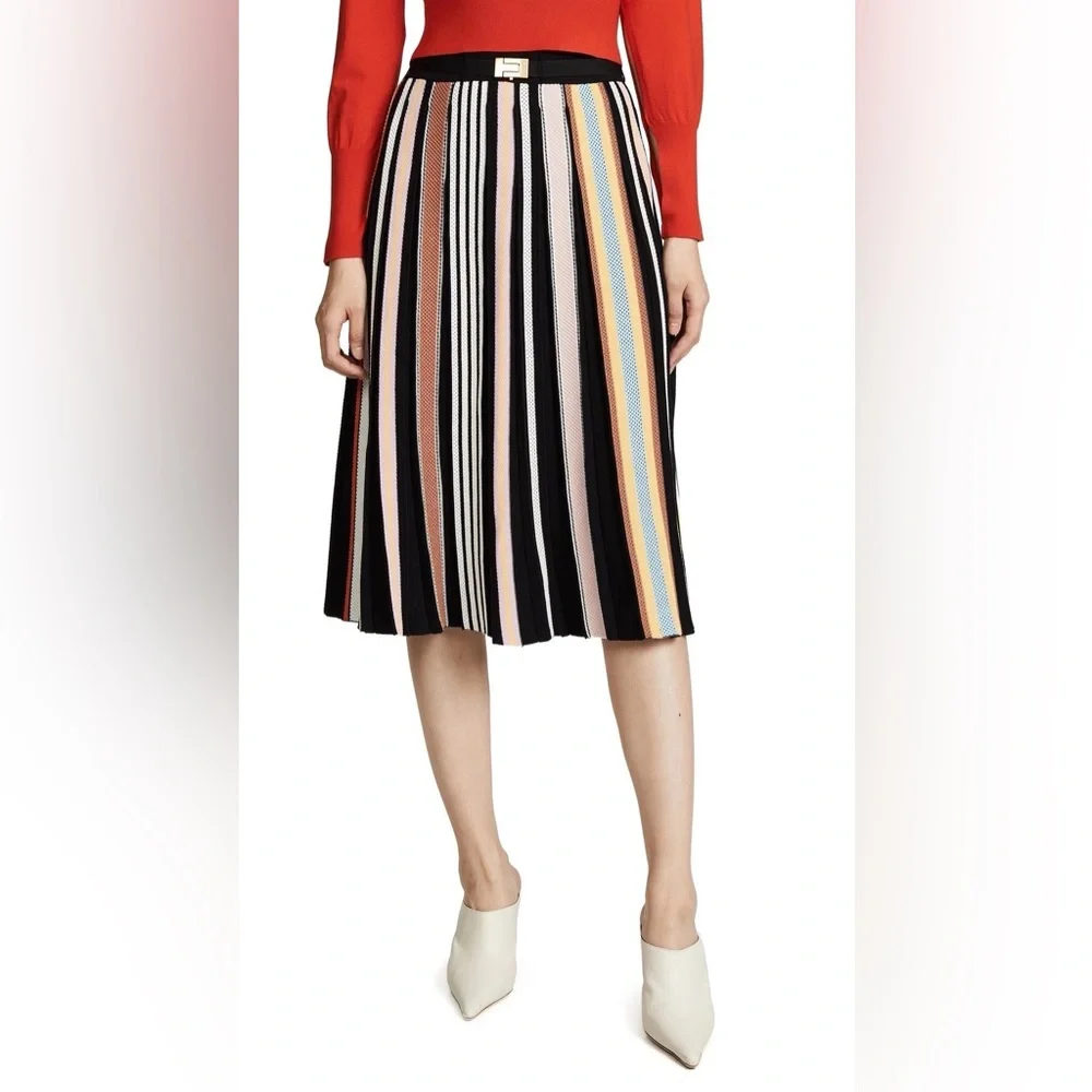 NWT Tory Burch Striped Knit Midi Skirt